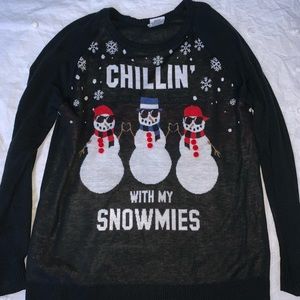snowman christmas sweater